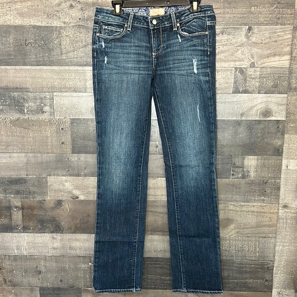 PAIGE Denim - Very Nice Lightly Distressed Paige Jimmy Jimmy Blue Jeans